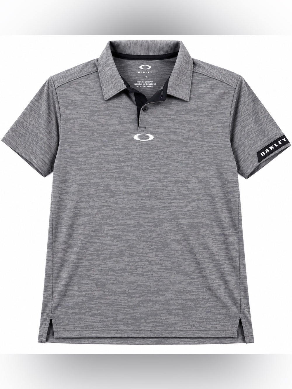 Oakley Men's Heather Gray Performance Polo
